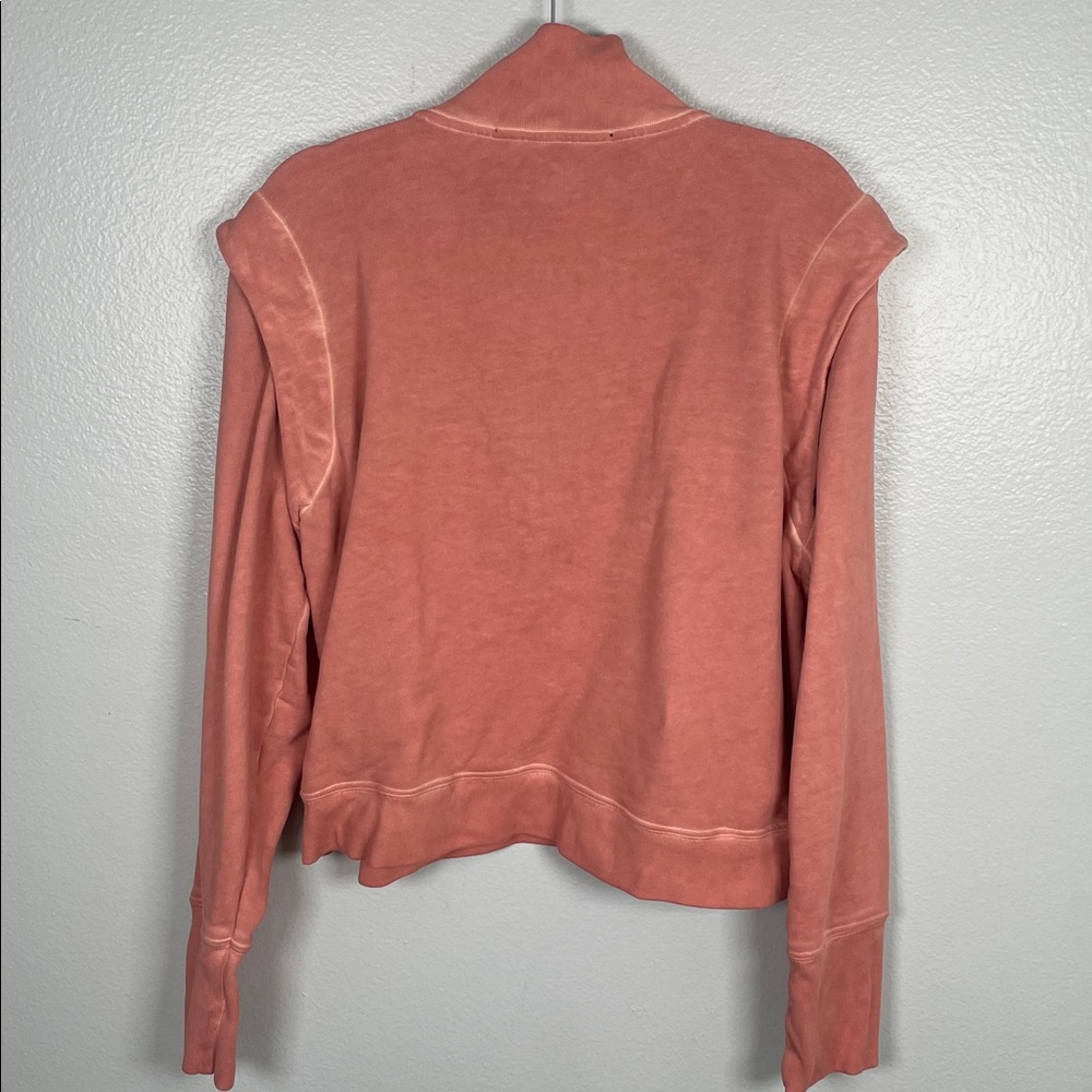 Veronica Beard Dusty Rose Half-Zip Sweatshirt - Picture 5 of 7